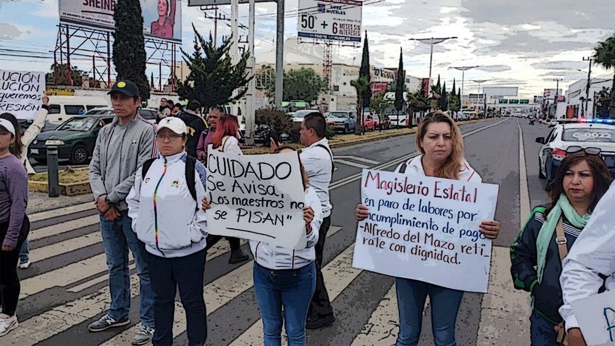 Maestros Del Edomex Paralizan Labores Y Realizan Bloqueos Notiguia