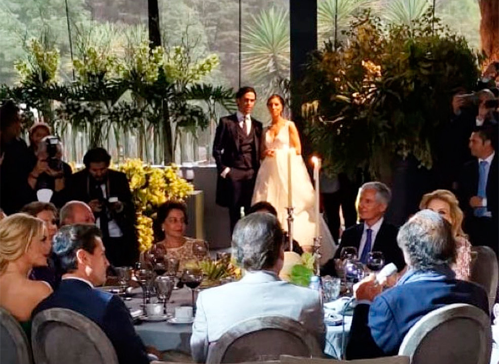 Peña y Del Mazo en boda de hija de Collado