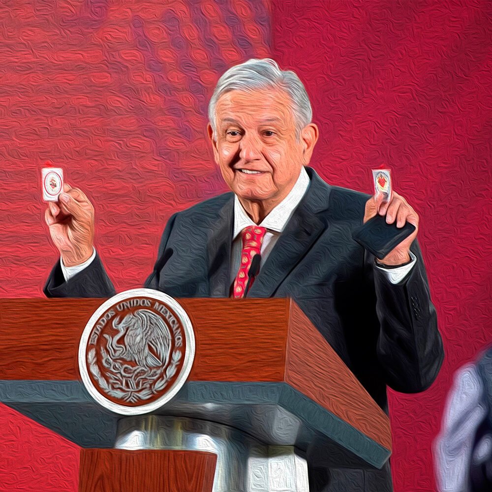 AMLO se acoge a sus estampitas