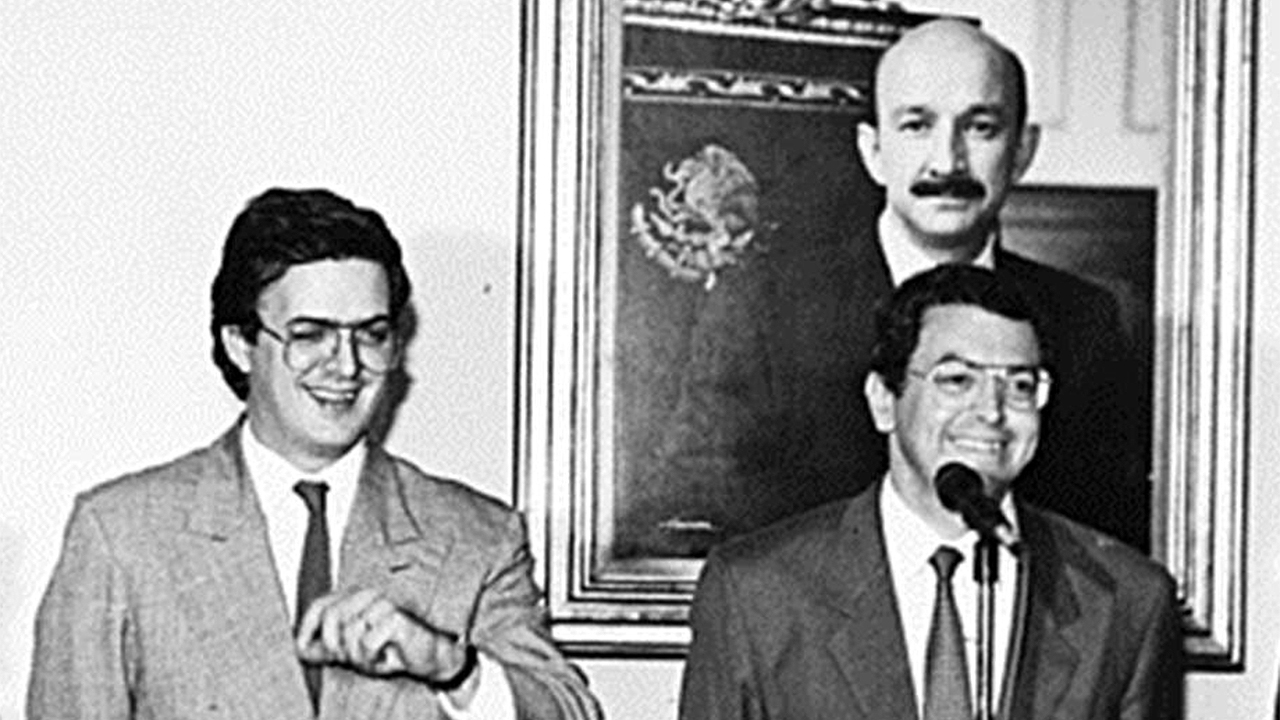 Marcelo Ebrard, Carlos Salinas y Manuel Camacho