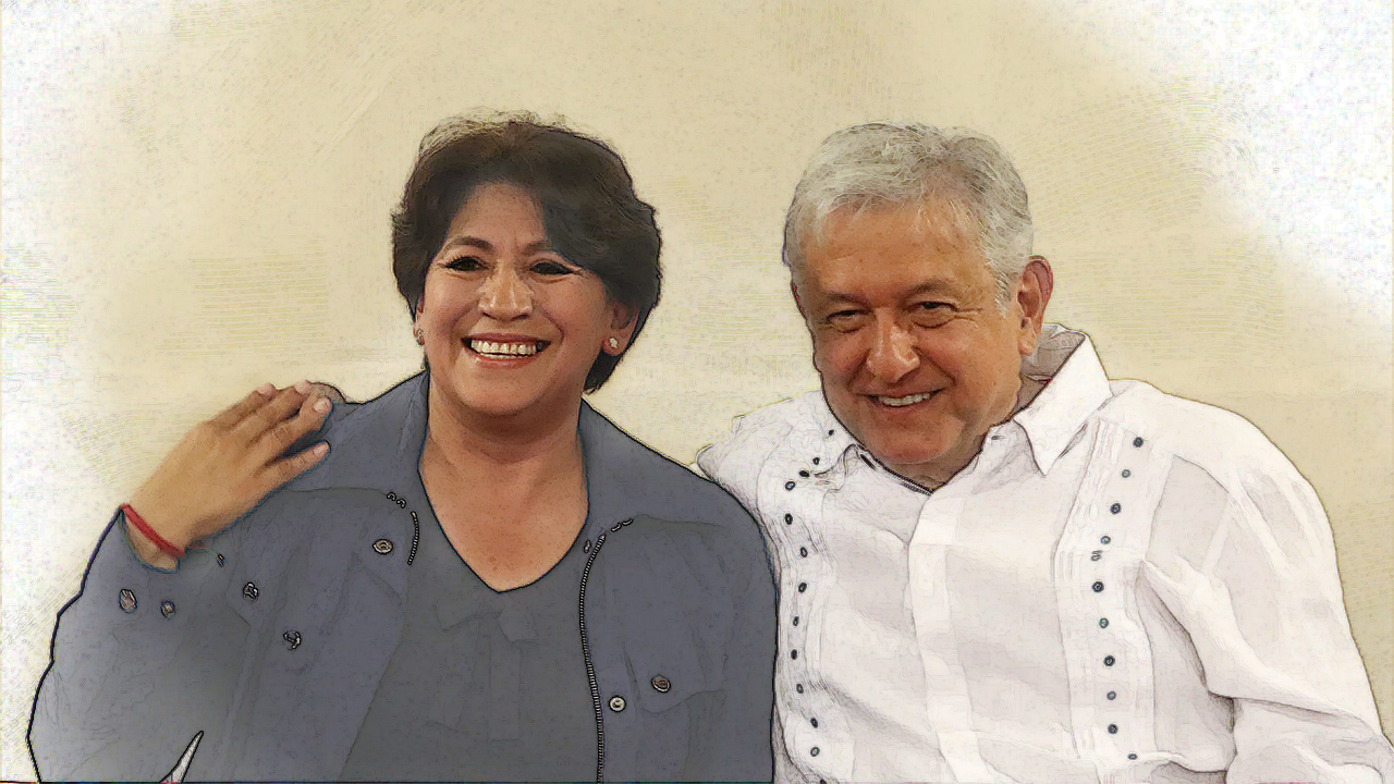 AMLO con todo el apoyo para la gobernadora Delfina Gómez en Edomex