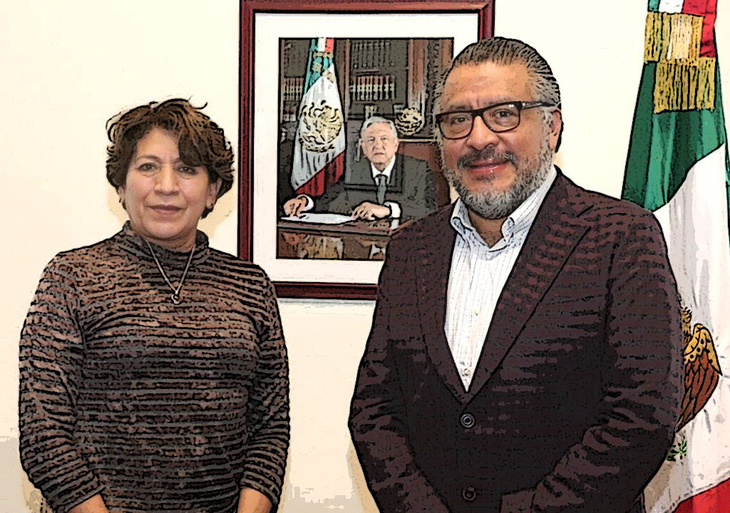 Horacio Duarte controla campaña de Delfina Gómez