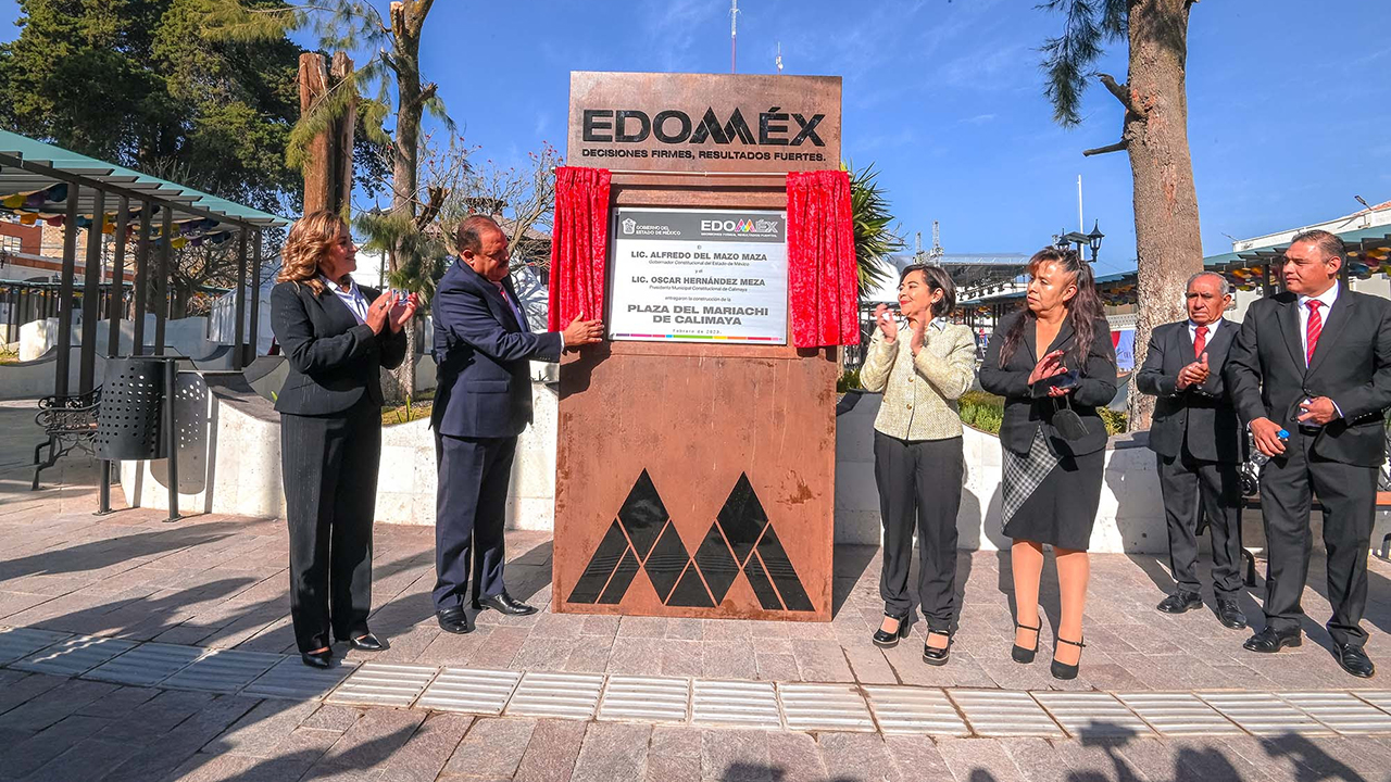 Calimaya y Gobierno del Edomex inauguran Plaza del Mariachi