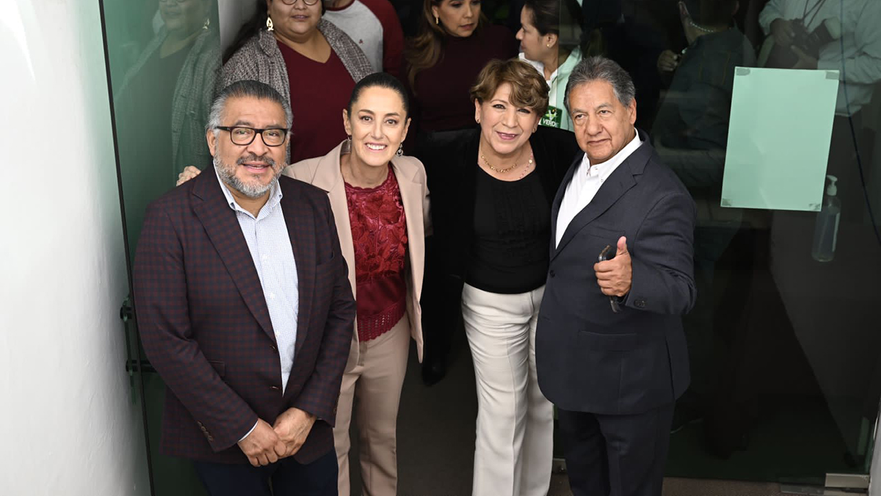 Horacio Duarte, Sheinbaum, Delfina Gómez e Higinio Martínez