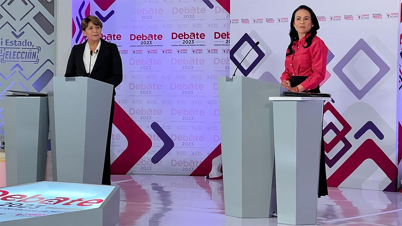 Debate entre Delfina Gómez y Alejandra del Moral en el IEEM