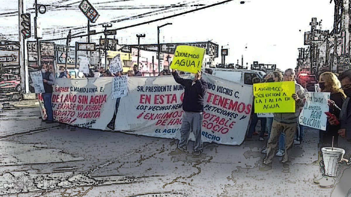 Protestan en Ecatepec contra Fernando Vilchis, por falta de agua