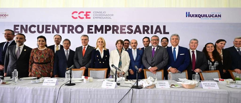 Delfina Gómez se reúne con el Consejo Coordinador Empresarial del Edomex