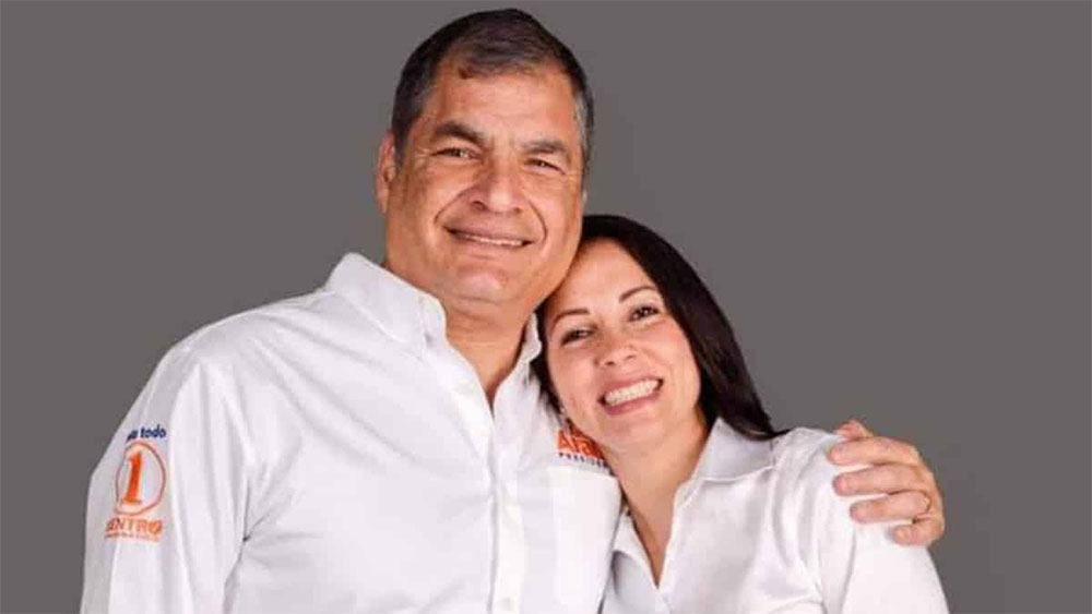 Rafael Correa y Luisa González