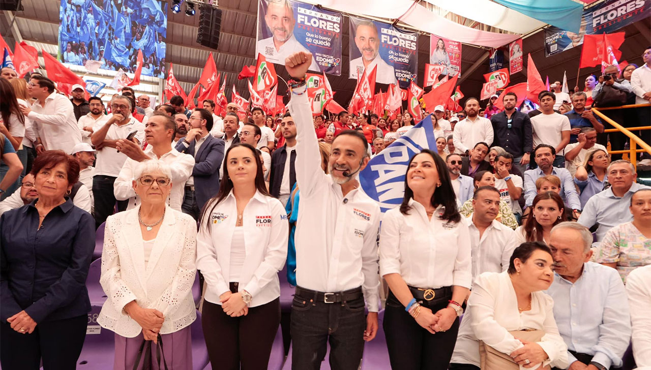 Fernando Flores cierra campaña en Metepec