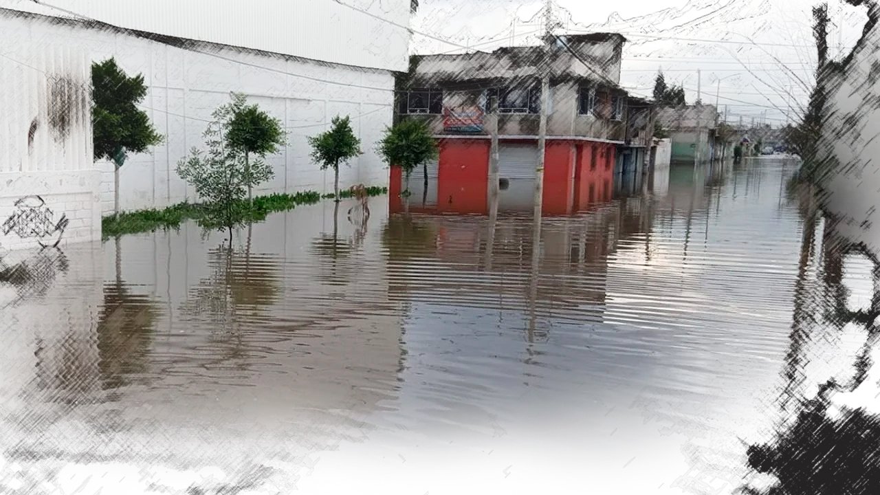 Inundaciones en Chalco rebasan a autoridades