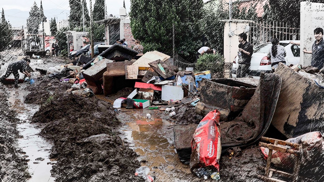 Inundaciones en Chalco dejan damnificados