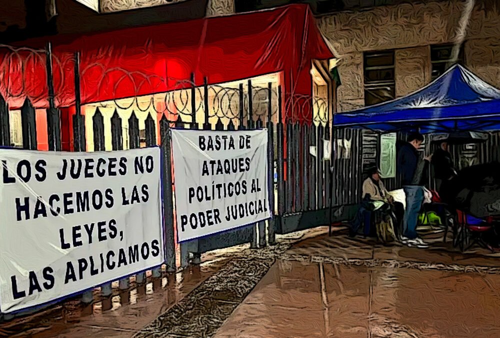 Podrían suspender a trabajadores del Poder Judicial en paro