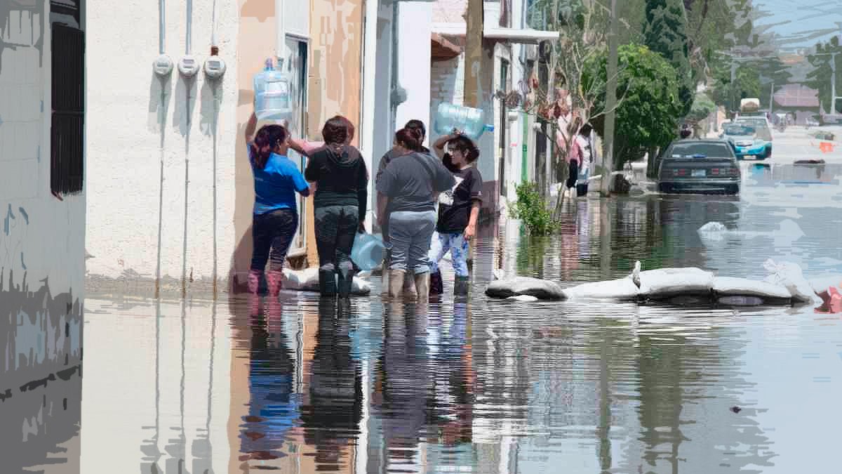 La población de Chalco aislada por las inundaciones