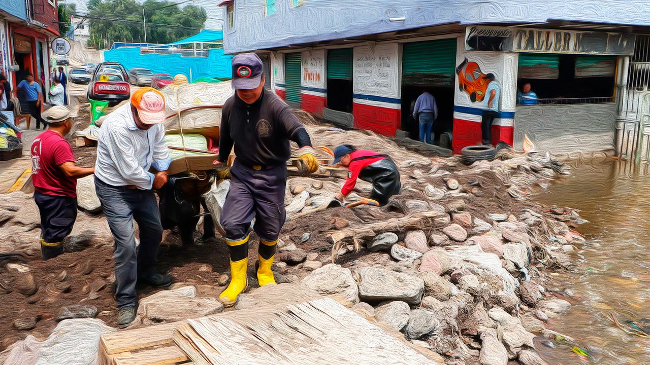 Colonias afectadas en Ecatepec por lluvias e inundaciones