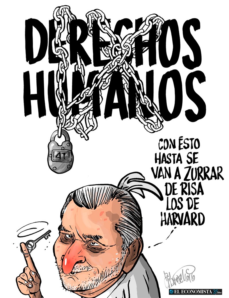 Adán Augusto López se burla de los derechos humanos | Cartón | El Economista