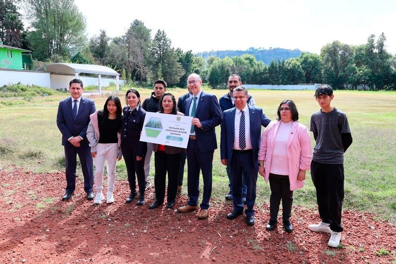 Rector CEBD entregó barda perimetral en Plantel UAEMéx Tenancingo para seguridad de la comunidad