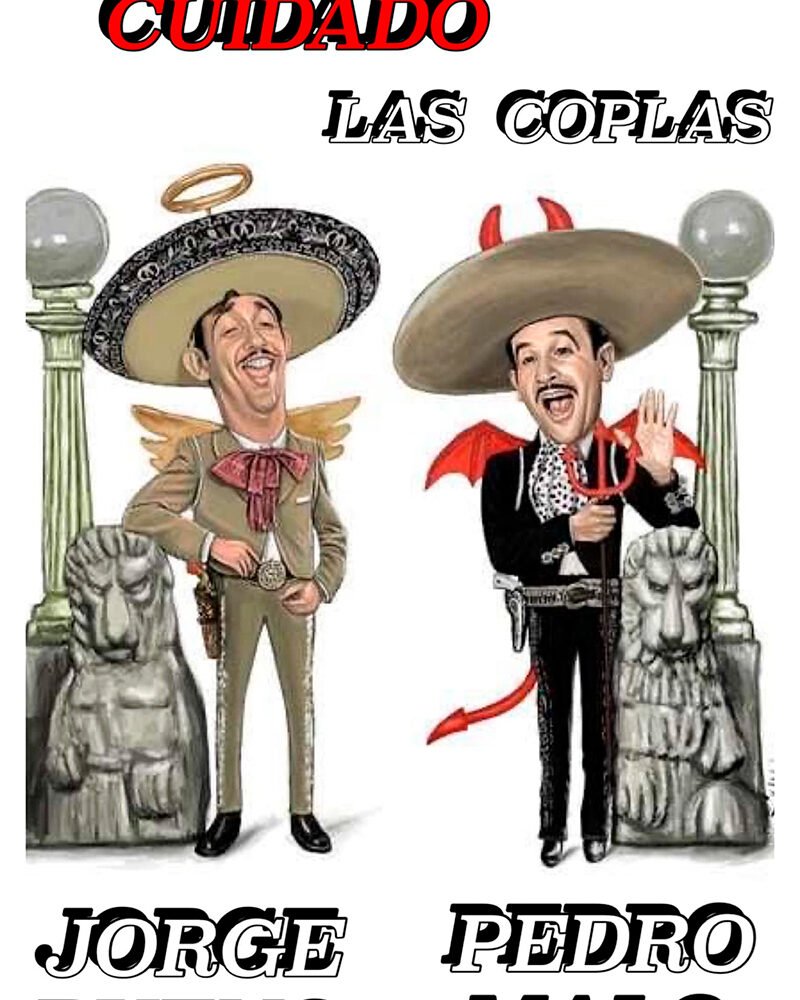 Jorge Negrete y Pedro Infante en Dos Tipos de Cuidado